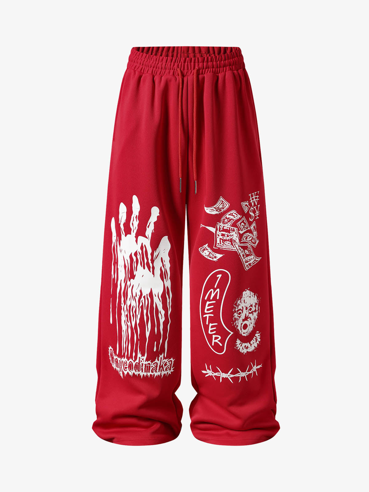 Dark Graphic Print Sweatpants