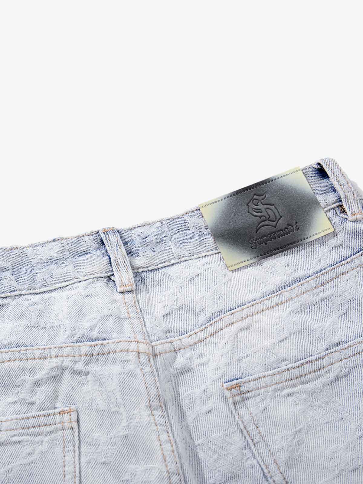 Gradient Wash Jacquard Denim Jeans