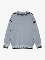 Retro Butterfly Gradient Knit Cardigan Sweater