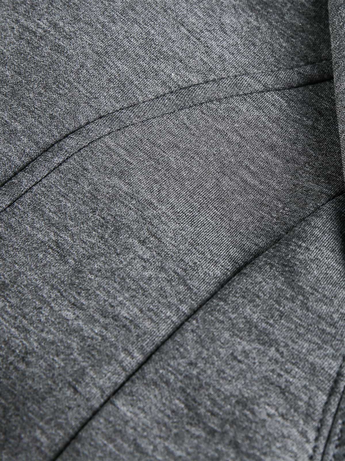 Panel Cut Stand Collar Zip Up Jacket