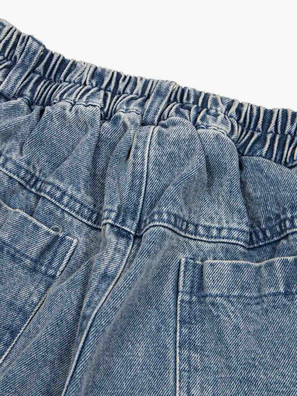 Fun Pattern Hand-Painted Print Denim Washed Jeans