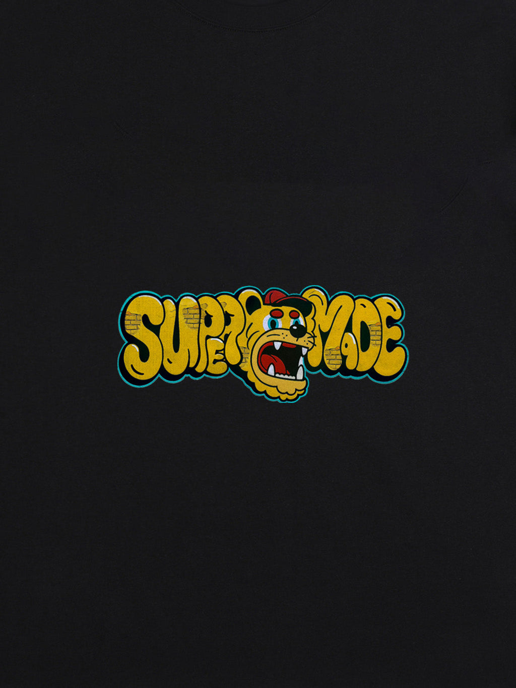 Street Graffiti Trendy Tiger Head Font T-Shirt
