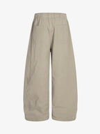 Drawstring Pleated Barrel Pants