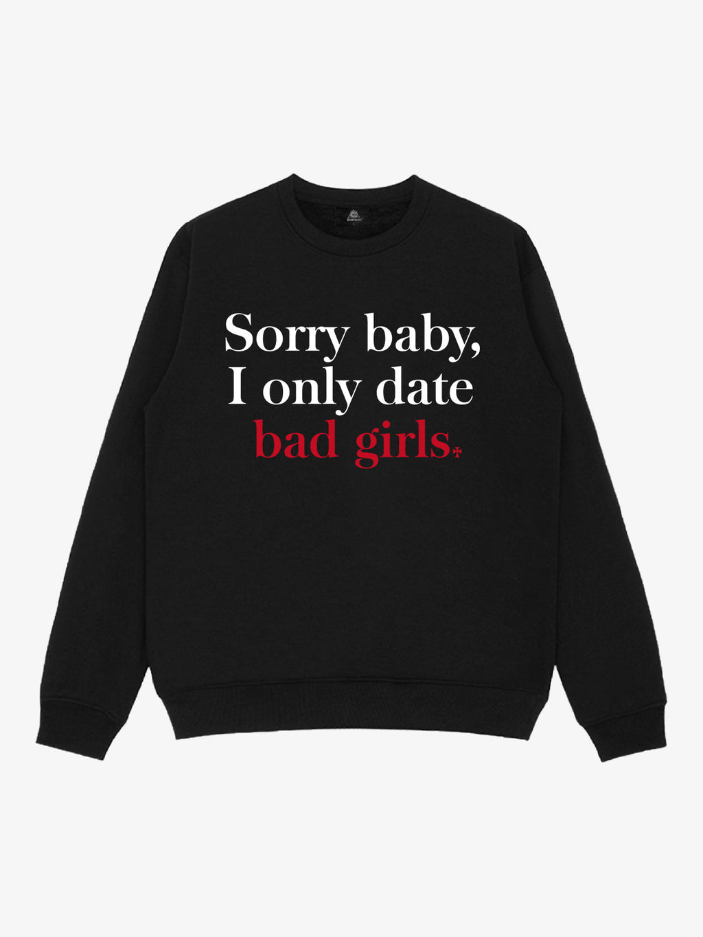 Street Contrast Design Slogan Print Round Neck Sweatshirt