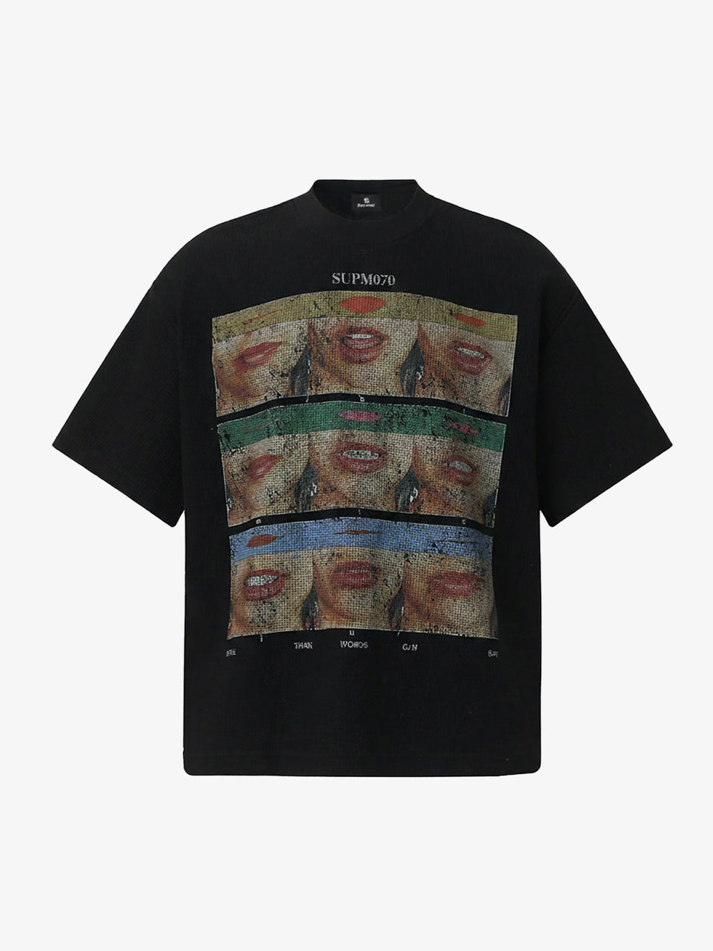 Pop Art Lip Print Graphic T-Shirt