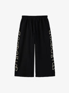 Pearl Embellished Wide-Leg Sweatpants