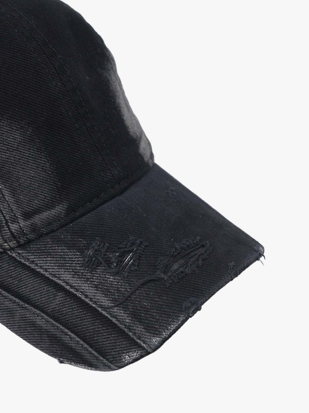 Washed Distressed Panel Baseball Cap