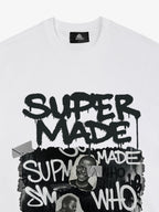 Streetwear Graffiti Character Collage Graphic T-Shirt