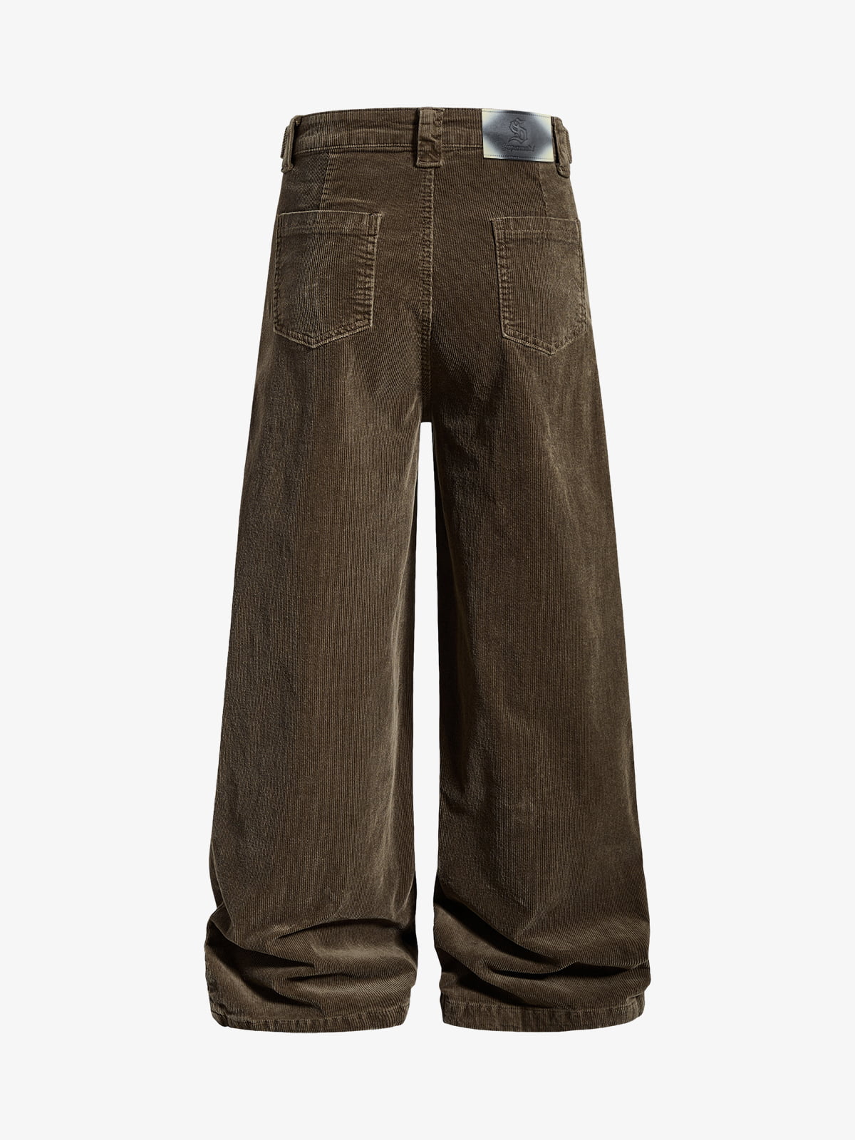Pleated Corduroy Wide Leg Pants