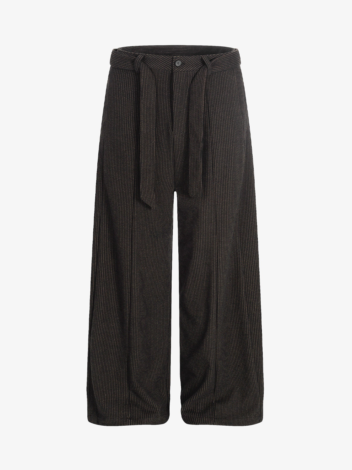 Vintage Corduroy Belted Pleated Baggy Pants