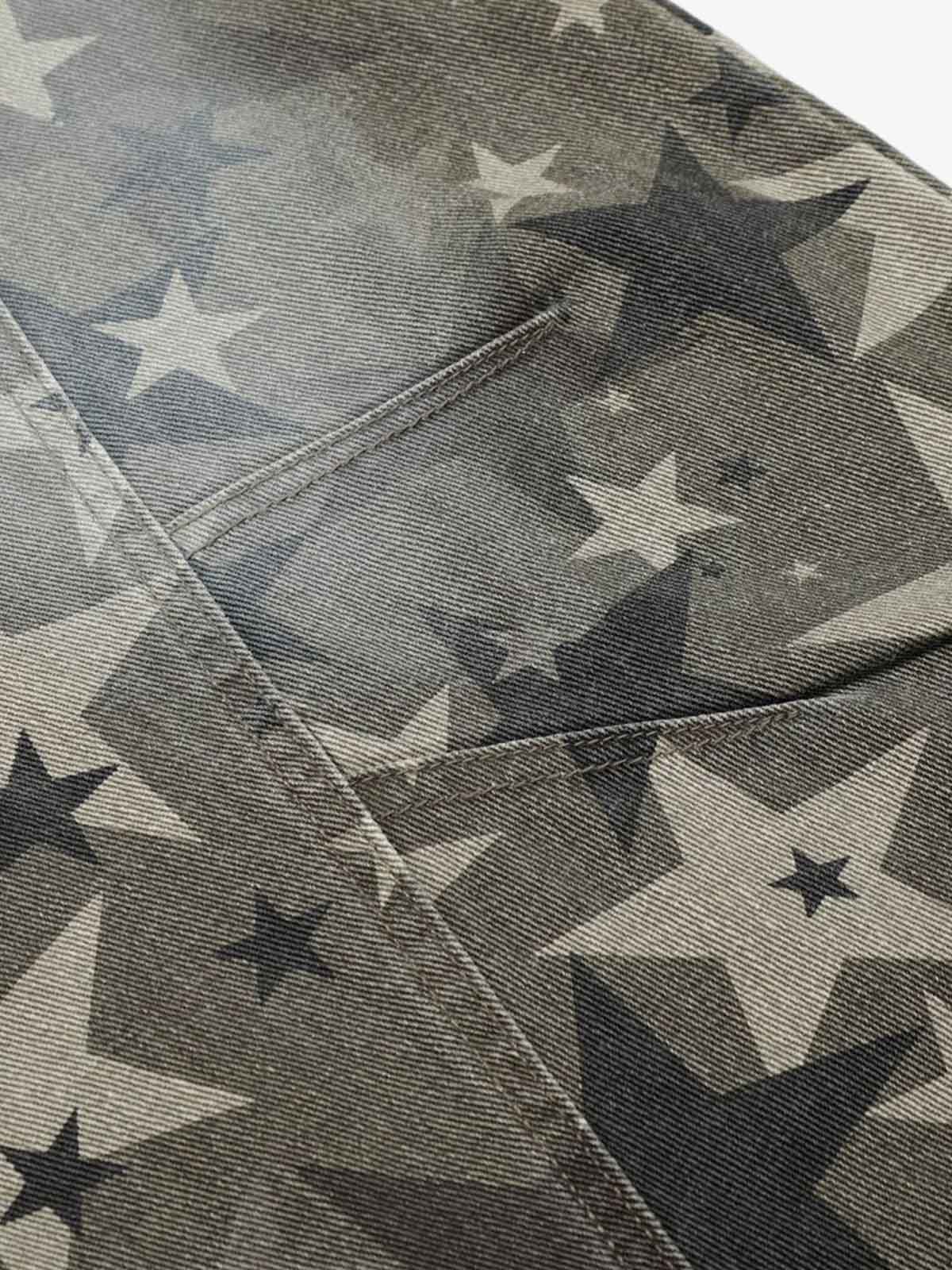 Camouflage Machete RO Star Wide-Leg Jeans