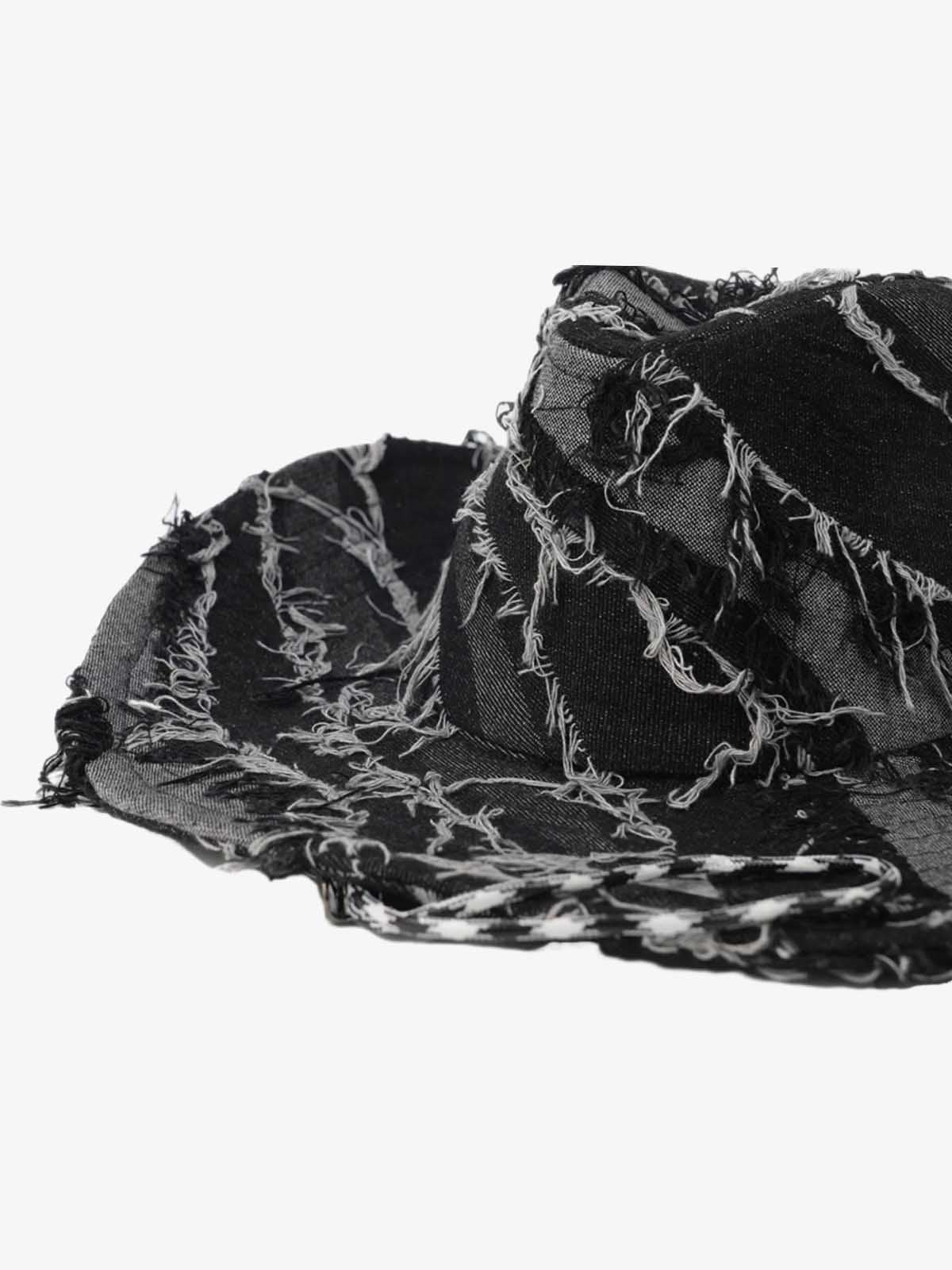 Distressed Patchwork Cowboy Hat