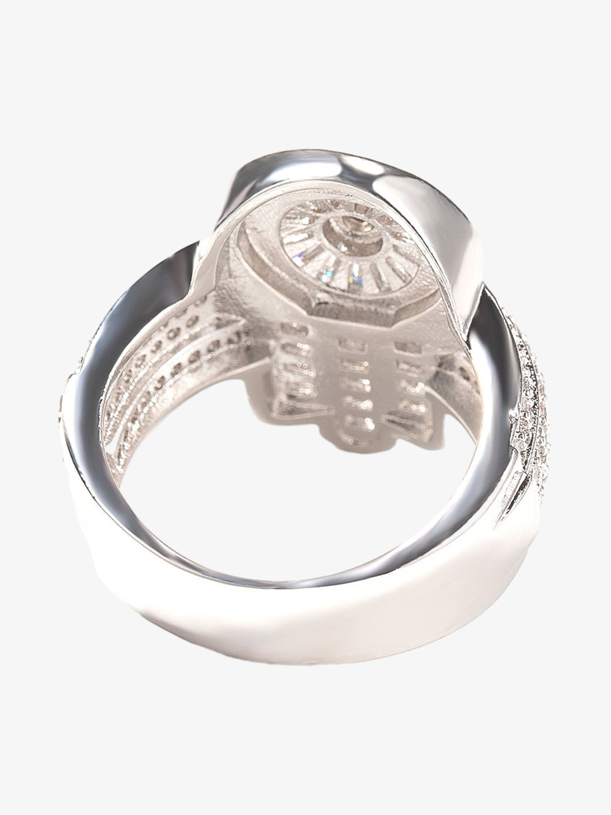 Zircon Palm Statement Ring