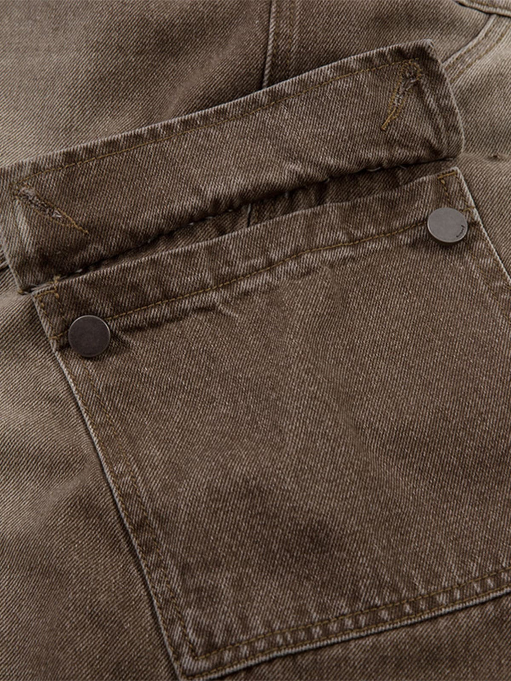 Vintage Washed Workwear Barrel Jeans - 2593