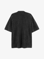 Washed Text Graphic T-Shirt