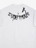 Gothic Skull Distressed Letter T-Shirt