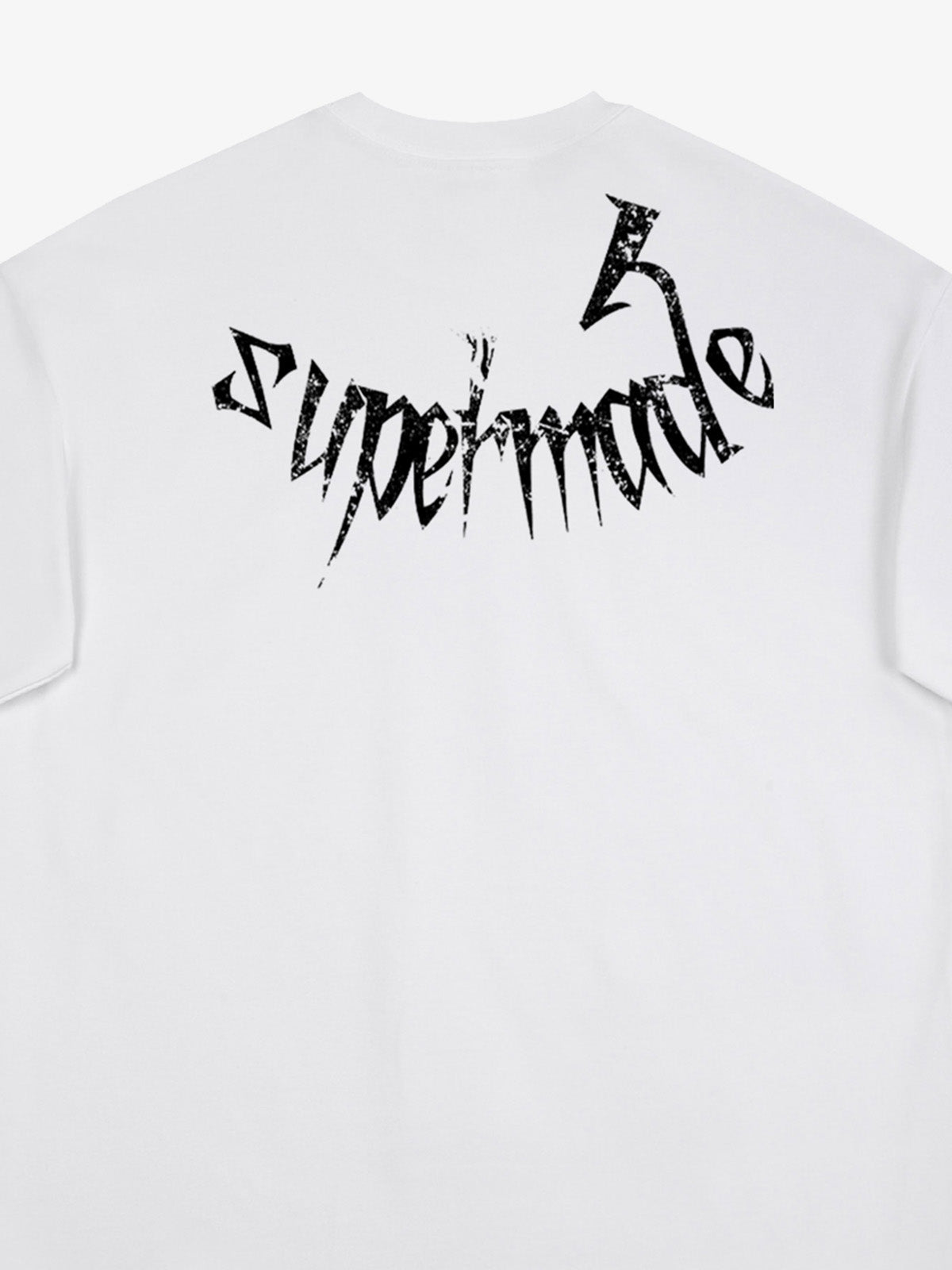 Gothic Skull Distressed Letter T-Shirt