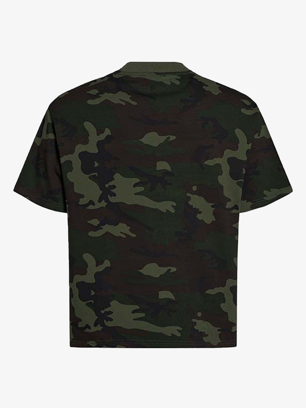 Camouflage Script Logo Graphic T-Shirt