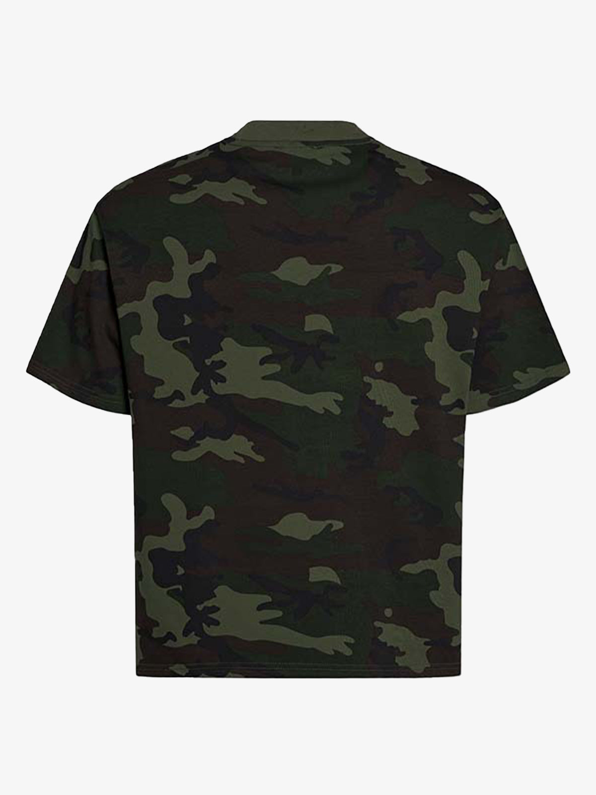 Camouflage Script Logo Graphic T-Shirt