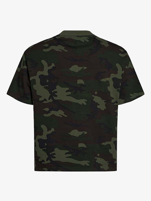 Camouflage Script Logo Graphic T-Shirt