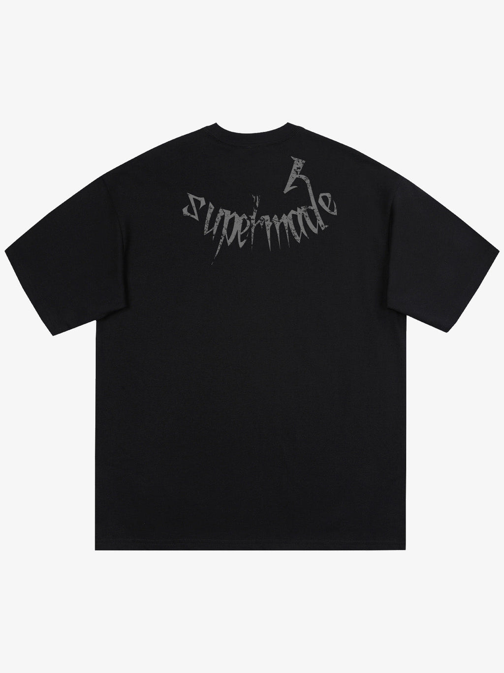 Gothic Skull Distressed Letter T-Shirt