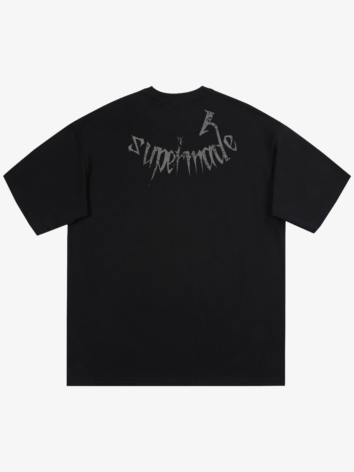 Gothic Skull Distressed Letter T-Shirt