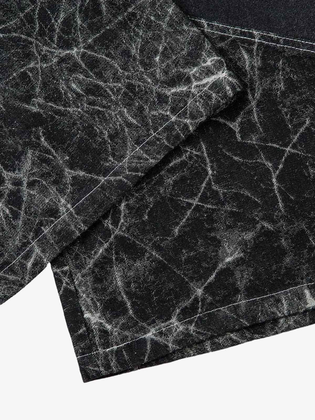 Deconstructed Split Tie-Dye Jeans