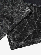 Deconstructed Split Tie-Dye Jeans