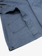 Pleated Panel Curved Leg Cargo Cotton Pants