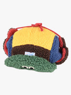 Block Faux Sherpa Frog Ear Flap Hat