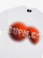 SUPM Foam Texture Basketball Pattern Graphic T-Shirt