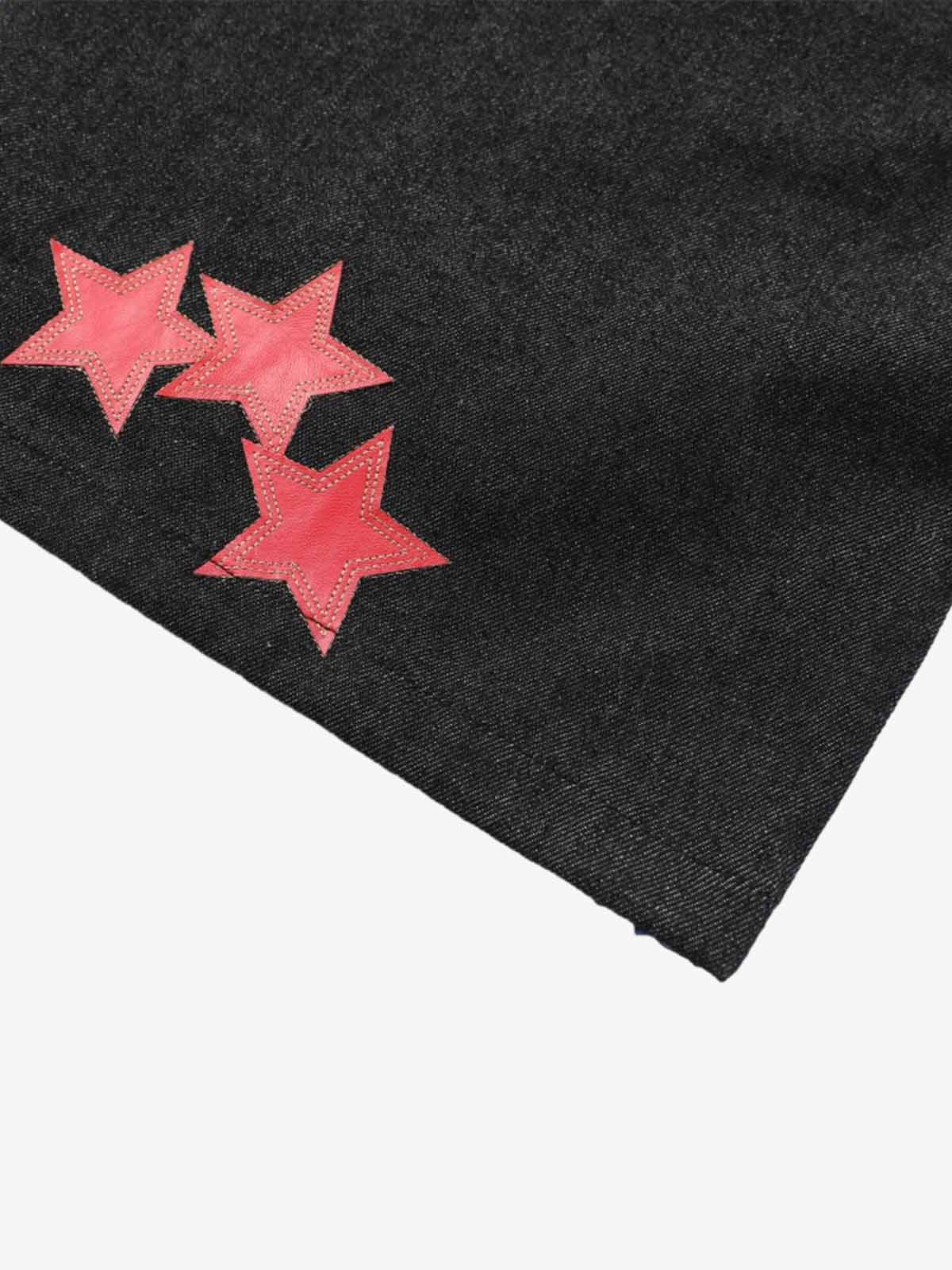 American Flag Patch Rhinestone Baggy Jeans