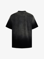 Washed Graphic Print Cotton T-Shirt