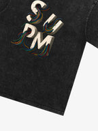 SPMD Letter Cable Graphic T-Shirt