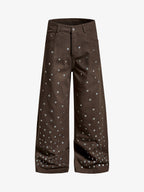 Rhinestone Straight Leg Pants