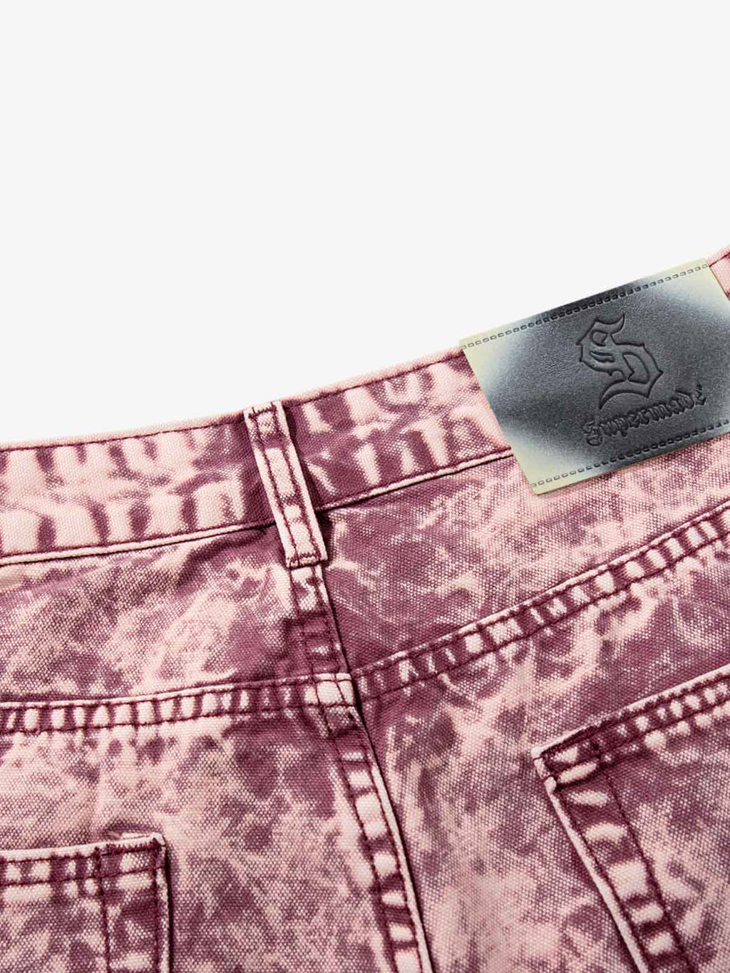 Purple Tie-Dye Finish Acid Wash Jeans