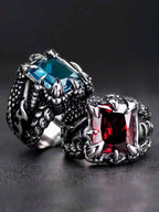 Gothic Claw Stone Open Ring