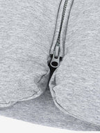 3D Bubble Curve Padded Zip Vest