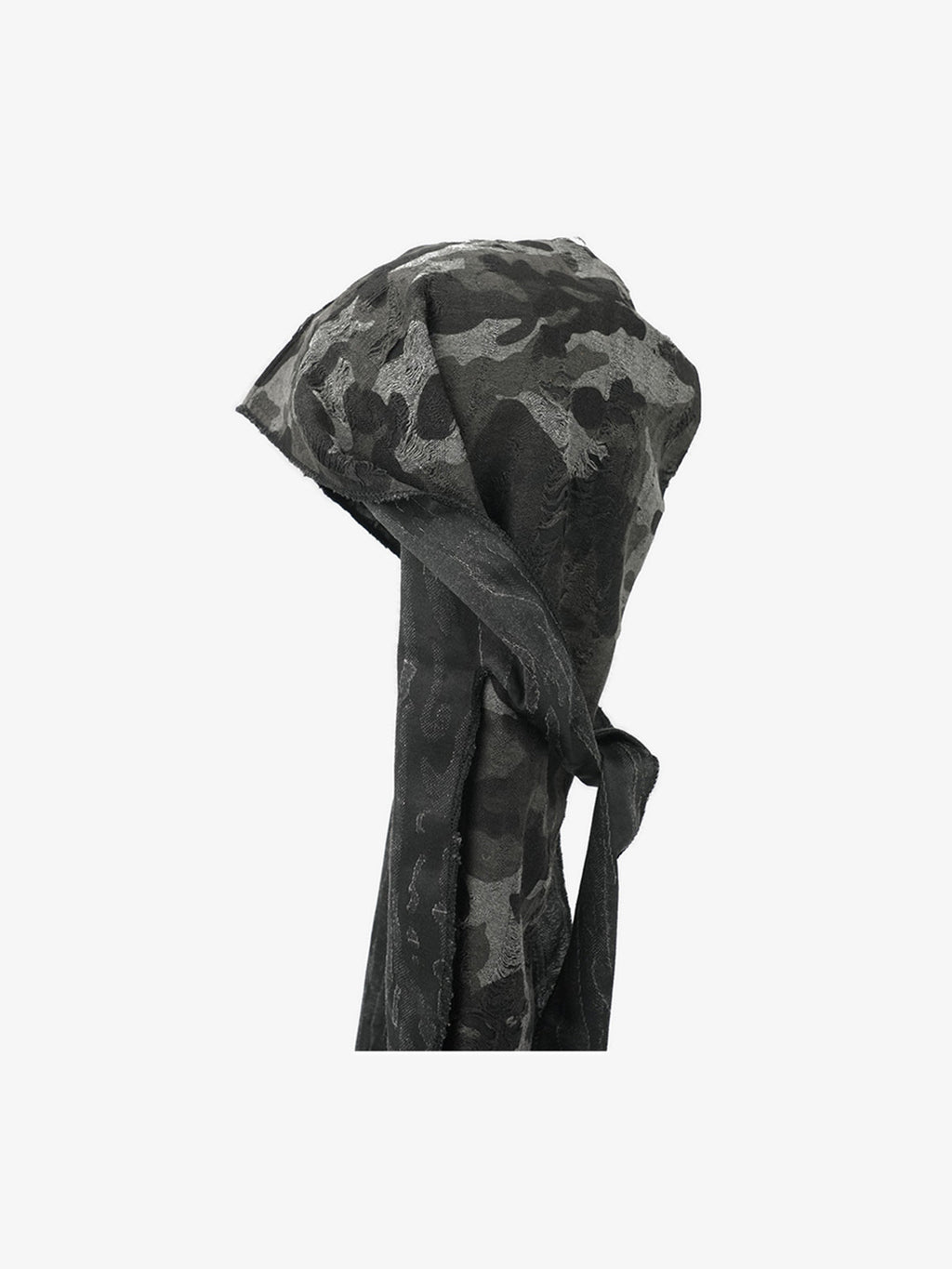 Dark Punk Camouflage Hooded Cape