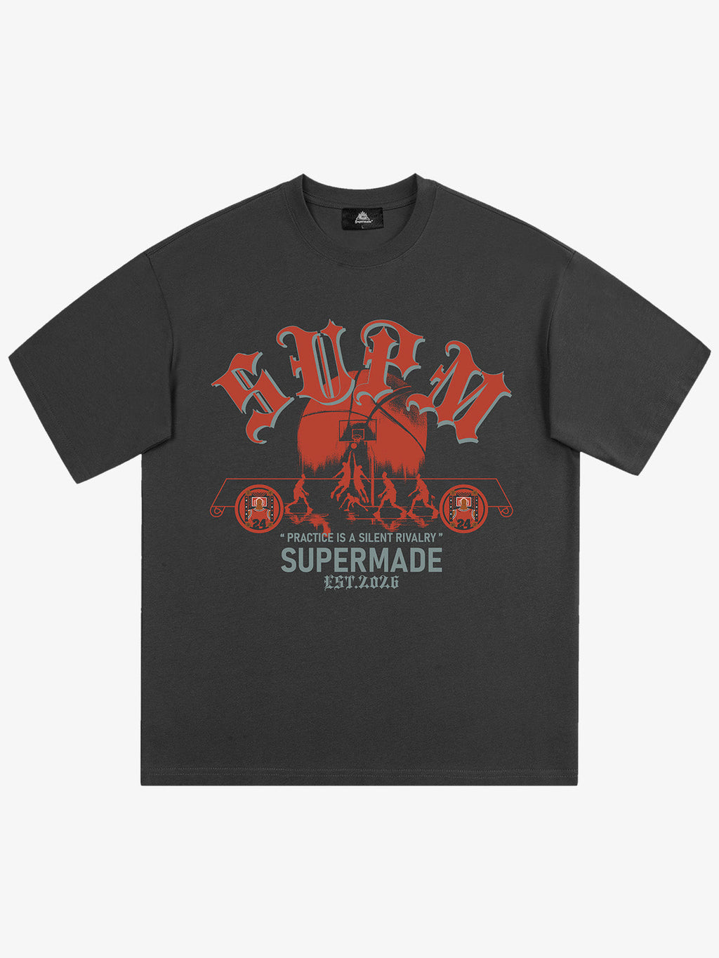 SUPM Slogan Graphic Retro Streetwear T-Shirt