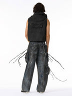 Heavy-Duty Multi-Pocket Multi-Zipper Vest