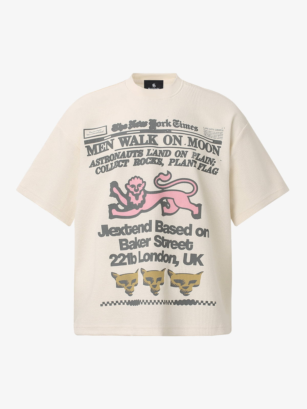 Waffle Knit Fun Graphic T-Shirt