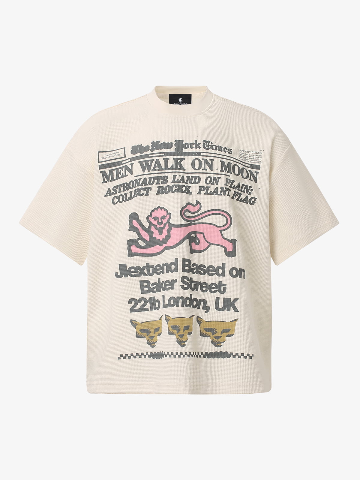 Waffle Knit Fun Graphic T-Shirt