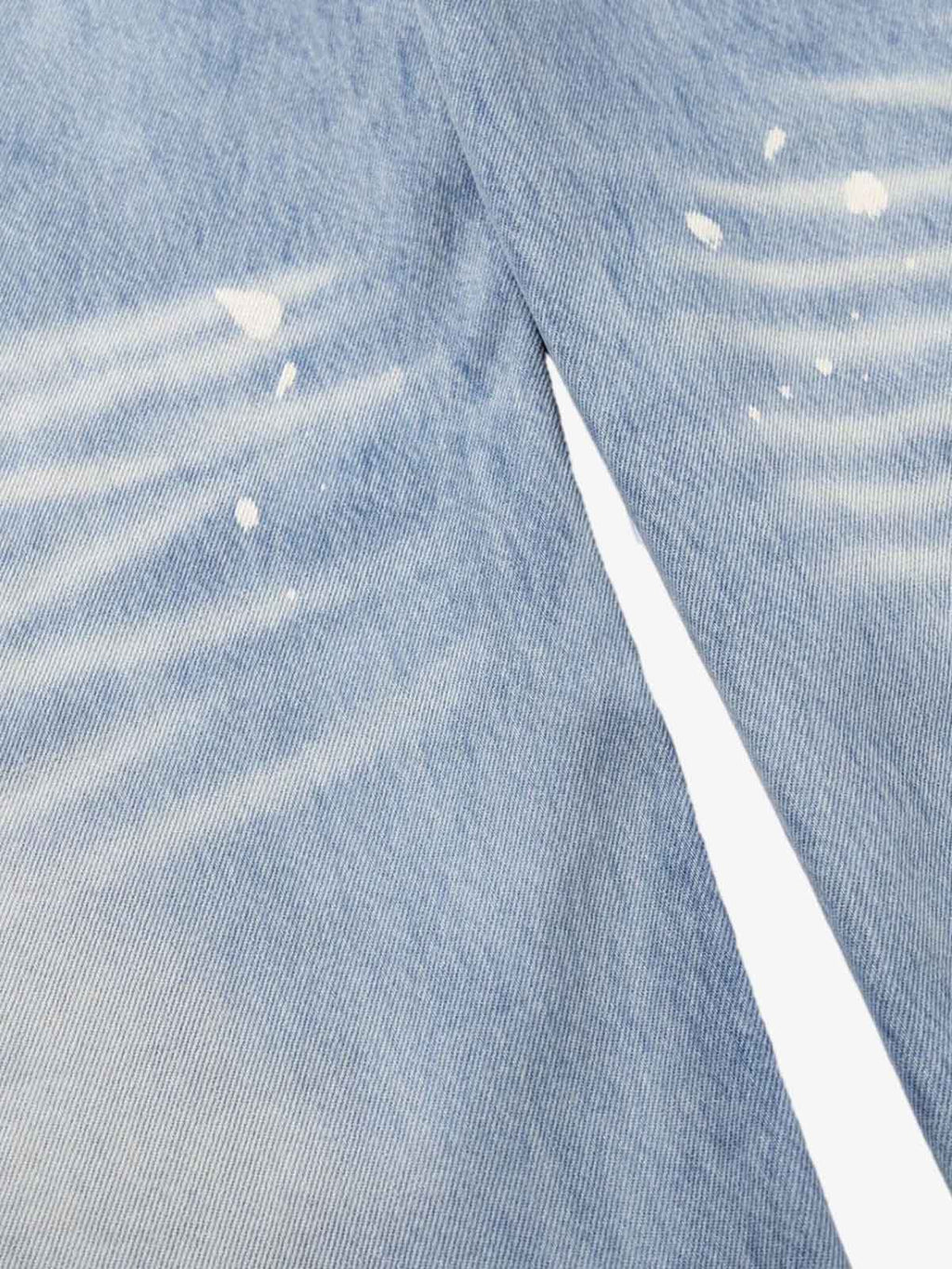 Washed Splatter-Paint Jeans