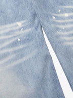 Washed Splatter-Paint Jeans
