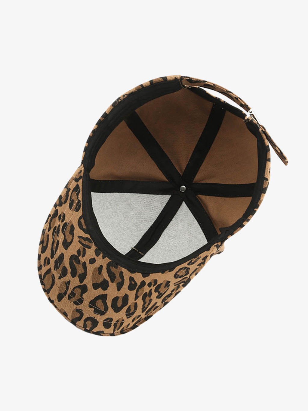 Retro Leopard Print Curved Baseball Cap