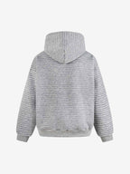 precipice Striped Terry Embroidery "Made" Hoodie