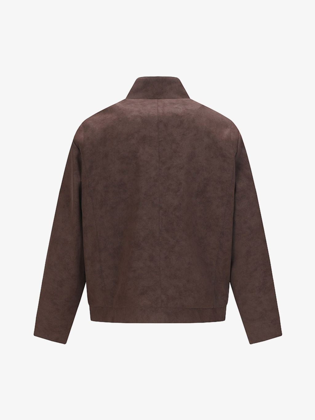 Suede Studded Zip Up Jacket