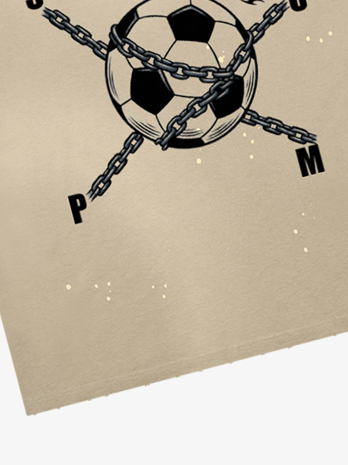 Chained Soccer Ball Graphic T-Shirt
