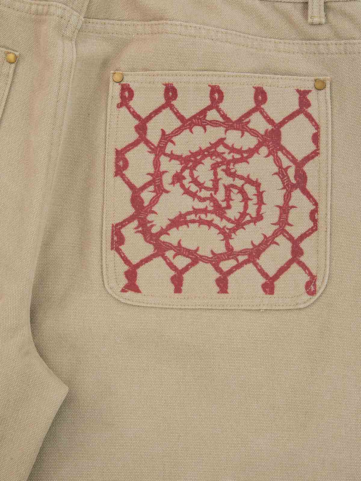 precipice Multi-Element Appliqué Patchwork Denim Suit - 2593